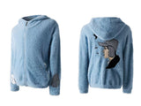 Cartoon Embroidered Hooded Sweater