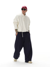 Oversized Polo Neck Sweatshirt