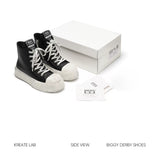 JumboHigh Oreo Distressed High-Top Leather Sneakers