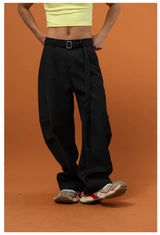 Black Gray Brown Wide Leg Pants