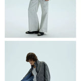 Washed Fleece Plaid Lined Jacket