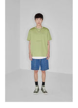 Double-sided Color-block Printed Pima Cotton Tee