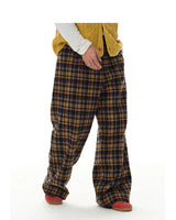 Old Money Wool Plaid Straight Pants
