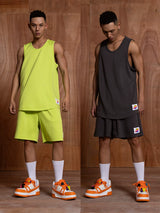Green Grey Men's Sports Tank Tops