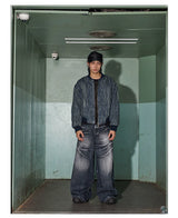 American Vintage Washed Distressed Baggy Jeans
