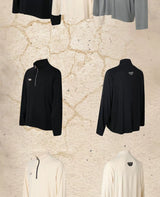 Men's Three-color Turtleneck Zip Long-sleeve Tees