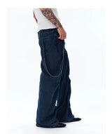 Men's Flare Denim Overalls