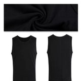 Black Double Layer Slim Tank Top