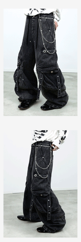 Pearl Segmented Letter Pants Chain