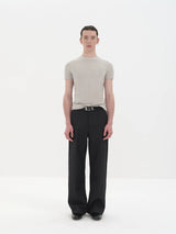 Slim Fit Paneled Merino Lyocell Tee
