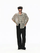 Island Star Linen Blend Hawaiian Shirt