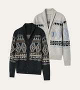 Autumn Fair Isle Shawl Collar Cardigan