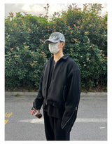 Men's Double Zipper Wool Jacket