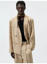 Hemp Linen Notch Lapel Blazer