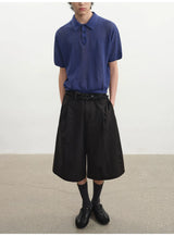 Houndstooth Pleated Capri Pants