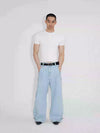 Three-Piece Raw Hem Curved Jeans