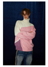 Mid-length Thick Wool Blend Turtleneck Sweater