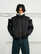 Men's 2-in-1 Winter Fur-Trimmed Puffer Vest