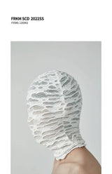 Unisex Black White Balaclava Mask