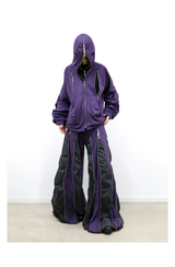 6-Zip Deconstructed Reversible Relaxed Sweatpants