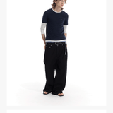 Lightweight Colorblock Two-in-one Three-quarter Sleeve Tee