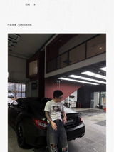 Punk Art Printed Cotton Crew Tee