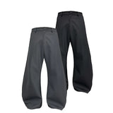 Two-Tone Wide Leg Machete Pants