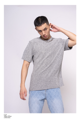 Men's Short Sleeve Mesh Metal Tee