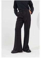 Men's Slim Striped Flared Casual Pants