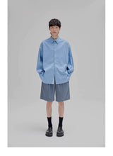 Basic Embroidered Pima Cotton Blend Shirt