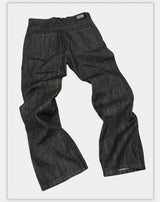 Flared Asymmetrical Raw Selvedge Jeans