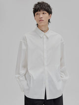 Basic Embroidered Pima Cotton Blend Shirt