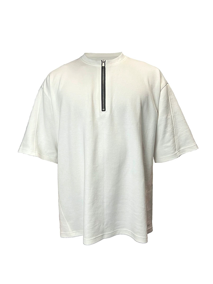 Half Zip Short Sleeve Cleanfit Tee