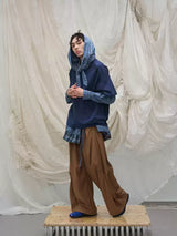 Detachable Hood Layered Plaid Shirt