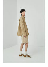 Split Pocket Basic Cotton Shirt