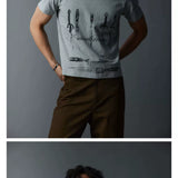 Slim Fit Vintage Print Tee