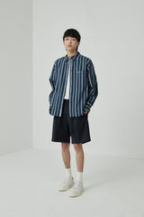 Draped Drawstring Elastic Waist Pleated Shorts