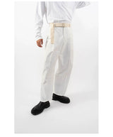 Men's Multicolor Loose Straight Cropped Pants