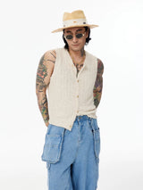Forest Green Skin-friendly Knit Vest