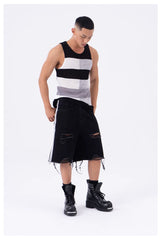 Men's Breathable Colorblock Mesh Knit Vest