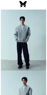 Spilled Milk Print Vintage Hoodie