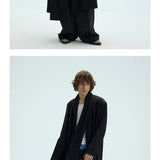 Thick Multi-Wear Hooded Scarf Blazer Coat