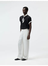Straight Leg Hemp Linen Blend Pants