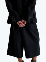 Merino Wool Raw Edge Blazer