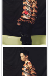 Vintage Punk Loose Fishnet Knit Sweater