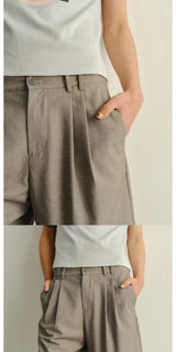 Unisex Striped Lace Wide Leg Shorts