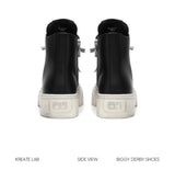 JumboHigh Oreo Distressed High-Top Leather Sneakers