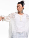 Long-Sleeve Embroidered Lyocell Shirts