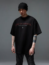 Men's Solid Loose Heavy Cotton Tees