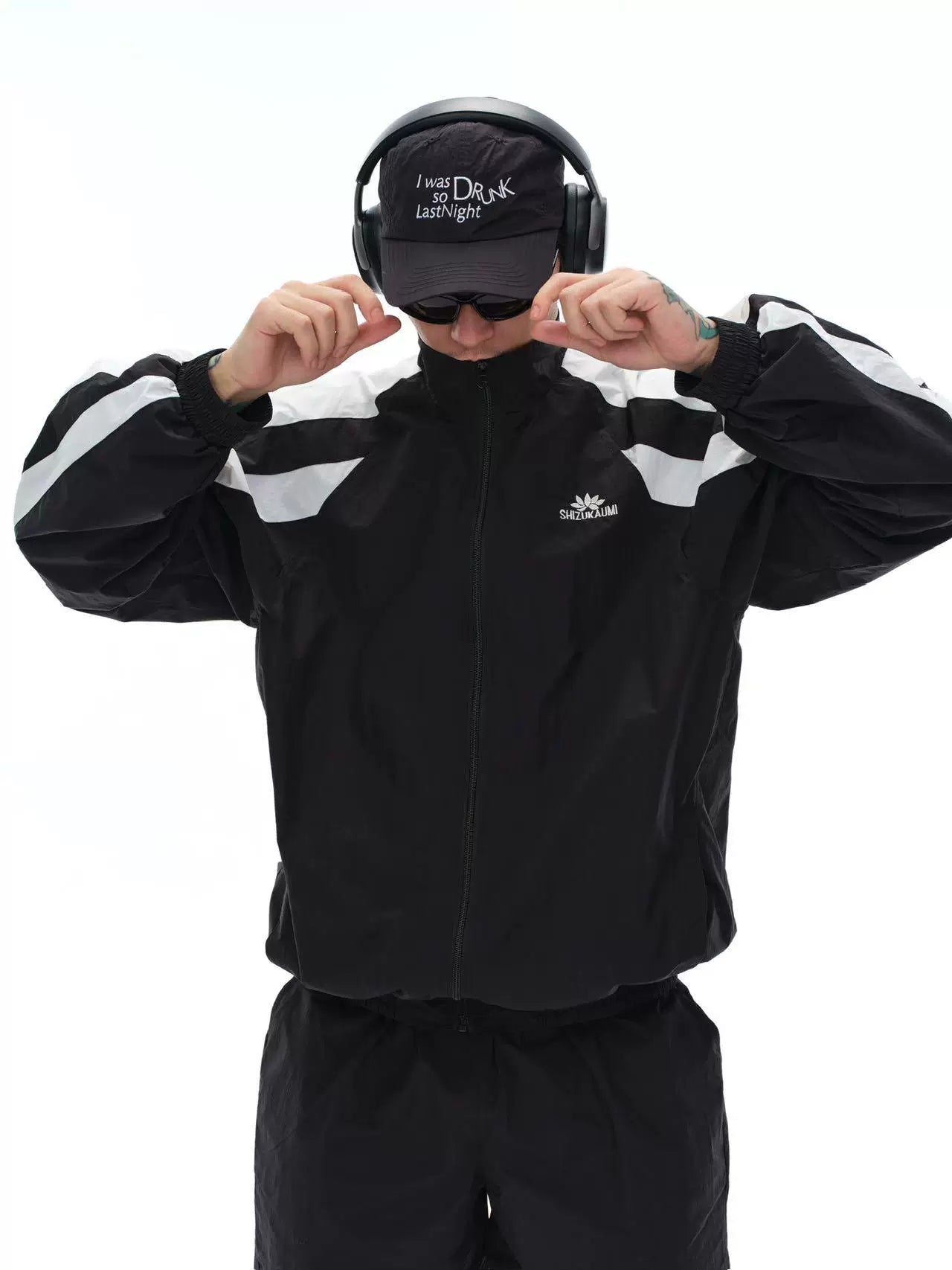 Men's 90s Vintage Colorblock Sports Jacket